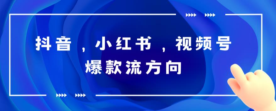某音，小红书，视频号爆款流视频制作，简单制作掌握流量密码|优聚轻创