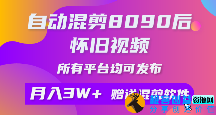 图片[1]|8090后怀旧视频自动混剪_全平台可用|优聚轻创