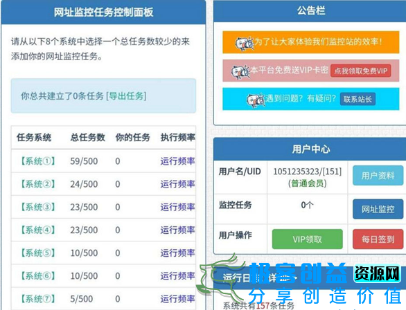 图片[1]|网站监控/定时任务/网址url运行监控源码|优聚轻创