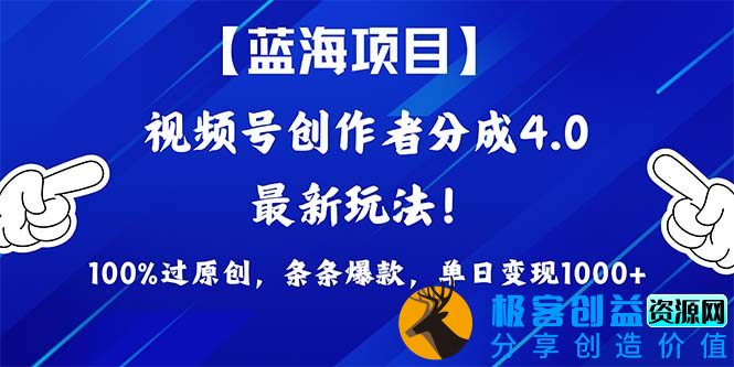 图片[1]|2024蓝海项目视频号_最新方法_100%过原创|优聚轻创