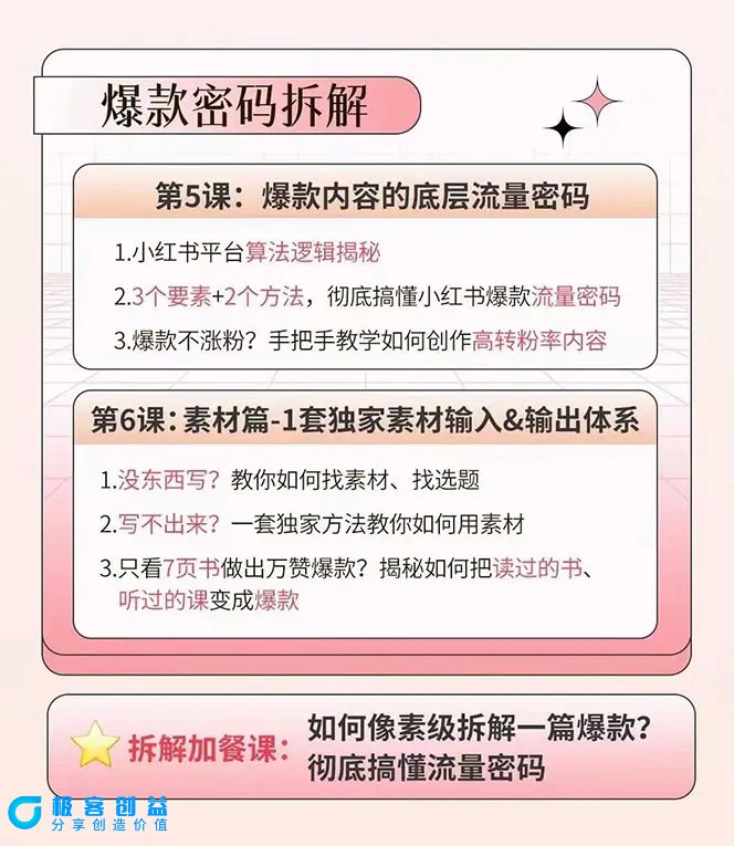 图片[3]|小红书特训营12期：从定位 到起号、到变现全路径带你快速打通爆款任督二脉|优聚轻创