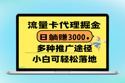流量卡代理掘金，日躺赚3000+，首码平台变现更暴力，多种推广途径，新…|优聚轻创