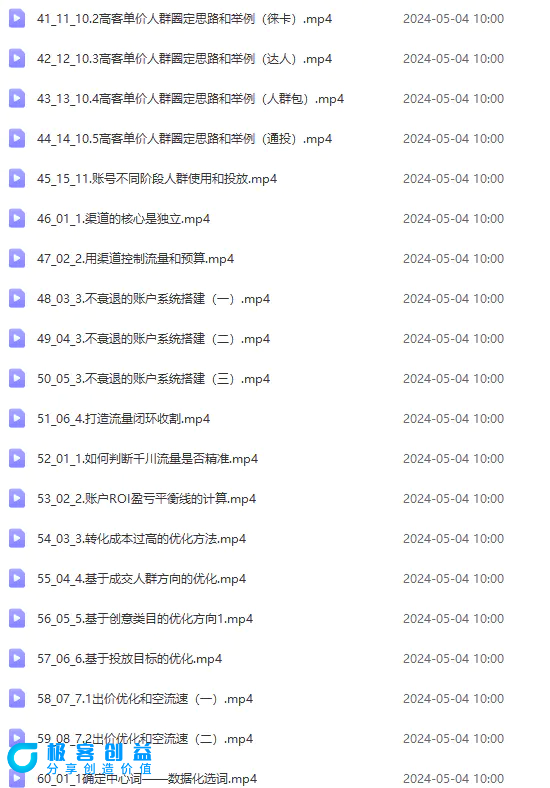 图片[4]|2024单品正价起号，直播素材投流选品：选品课+投流课+素材课+卡首屏/100节|优聚轻创