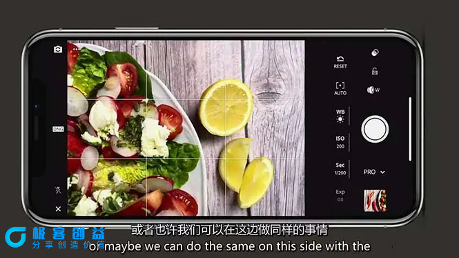 图片[1]|iPhone 美食摄影-掌握美食摄影造型-构图和编辑艺术-21节课-中英字幕|优聚轻创