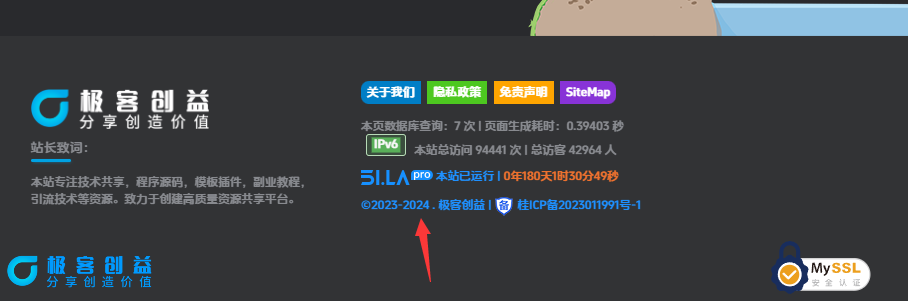 图片[2]|网站版权年份自动更新代码|优聚轻创