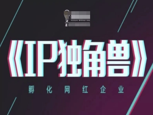 IP独角兽，孵化网红企业，ip教程|优聚轻创