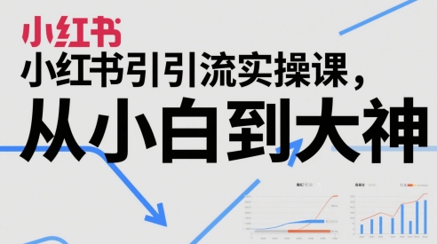 小红书引流实操课，从小白到大神|优聚轻创