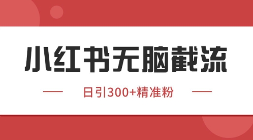 小红书只要你有同行就能获客，独家野路子获客玩法，暴力截流【揭秘】|优聚轻创