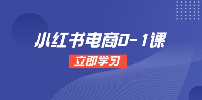 小红书电商0-1课，开店选品全流程，多平台素材处理与爆款笔记制作|优聚轻创
