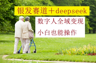 银发赛道+deepseek数字人全域变现，小白也能操作|优聚轻创