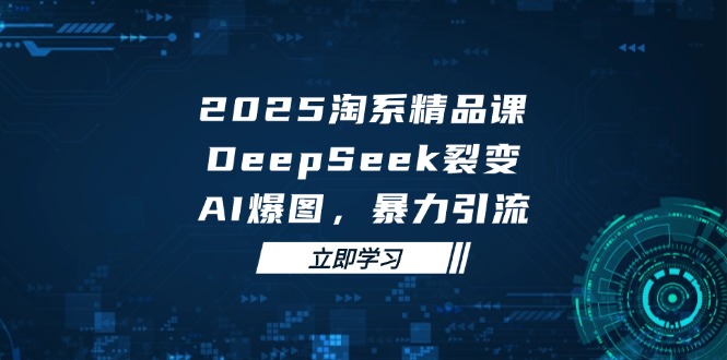2025 淘系精品课，DeepSeek 裂变，AI 爆图，暴力引流|优聚轻创